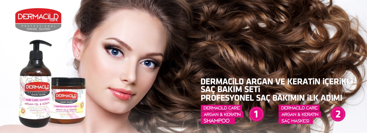DERMACiLD ARGAN YAĞ KERATİN ŞAMPUAN VE SAÇ MASKESİ