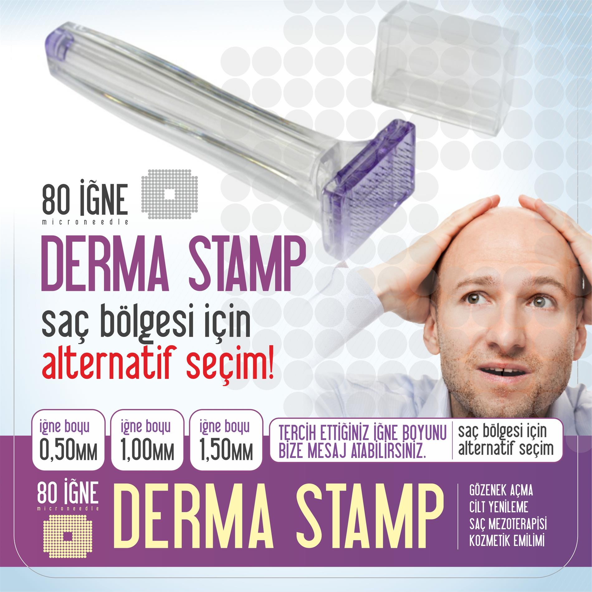 Dermastamp 80 Igne Titanyum Alternatif Mezoterapi Derma Mikro Stamp Temizleme Spreyi Hediye Cildiniyenile Com