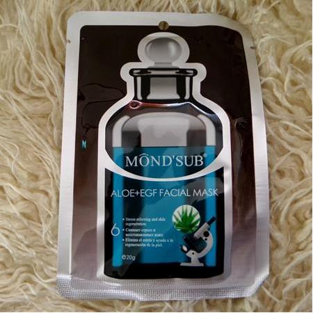 ALOE VERA + EGF (KÖK HÜCRE) | KIRIŞIKLIK KARŞITI | MONDSUB PROFESYONEL İPEK MASKE | 6 ADET