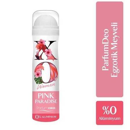 XO WOMAN Deodorant | PINK PARADISE | ParfumDEO %0 Aluminium | 150 ML