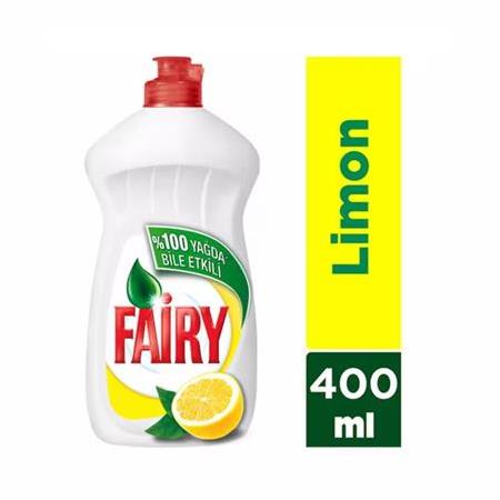 FAIRY | ULTRA HIZLI | Fairy 400 ml Sıvı Bulaşık Deterjanı Limon | 3'lü ETKİ