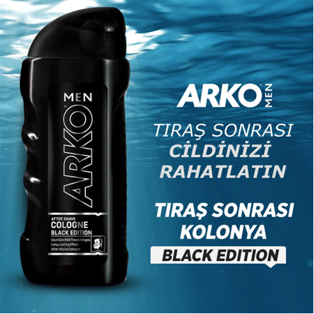 ARKO MEN COLOGNE | ARKO MEN BLACK EDITION TIRAŞ KOLONYASI | 250 ML