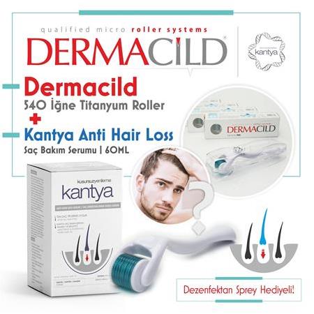 KANTYA ANTI HAIR LOSS SERUM | SAÇ DÖKÜLMELERİNE KARŞI SERUM + DERMACiLD ROLLER TİTANYUM DERMAROLLER