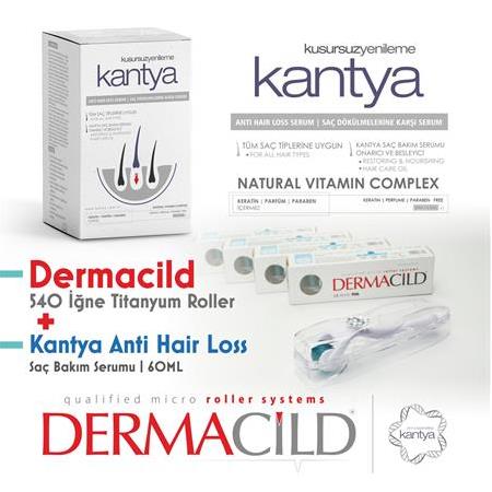 KANTYA ANTI HAIR LOSS SERUM | SAÇ DÖKÜLMELERİNE KARŞI SERUM + DERMACiLD ROLLER TİTANYUM DERMAROLLER