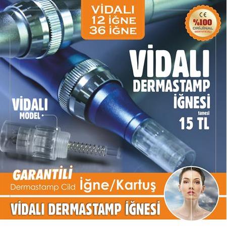 DERMAPEN CİHAZLARI İÇİN VİDALI BAŞLIK | İĞNE | KARTUŞ  MYM | DRPEN | DERMAPEN İĞNESİ BAŞLIĞI KARTUŞU